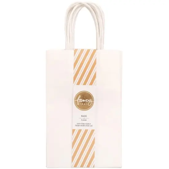American Crafts&trade; Fancy That Small White Gift Bags, 6ct. {1}