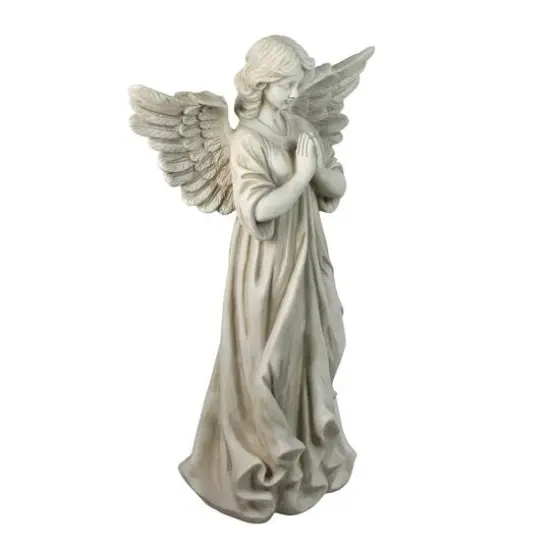 29.5" Angel Standing In Prayer Outdoor Garden Statue {3}