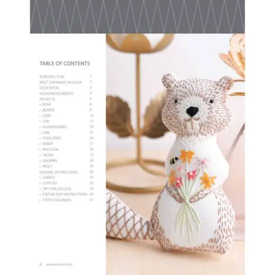 Leisure Arts&reg; Stitchery Forest Friends Book {4}