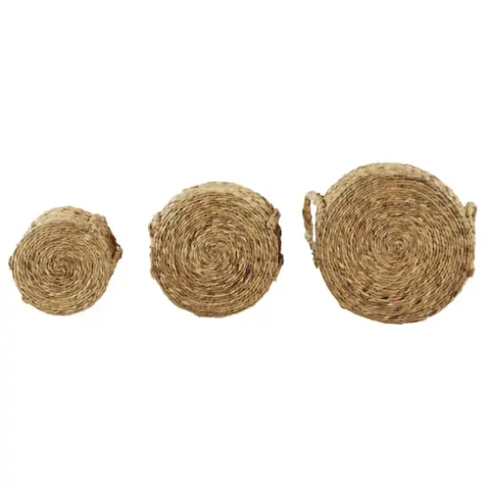 Natural Seagrass Basket Planter Set {5}