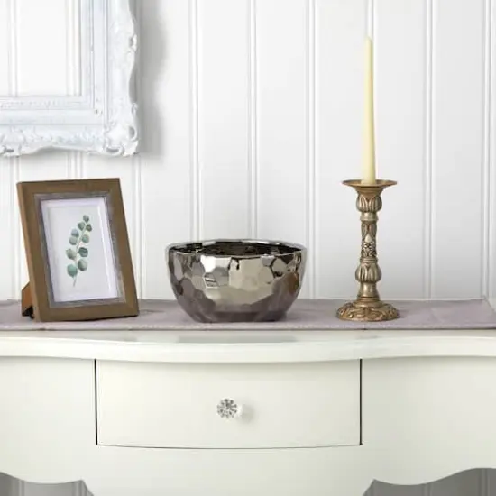 4" Designer Silver Bowl {4}