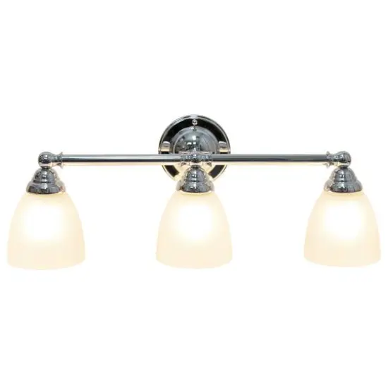 Lalia Home Essentix 3 Light Clear Shade Vanity Chrome {4}