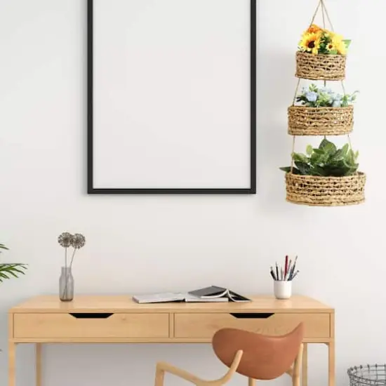 NEX&trade; 3-Tier Natural Kitchen Fruit Storage Wicker Baskets {7}