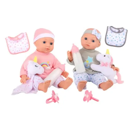Dream Collection 14" Twins Baby Doll Set {1}