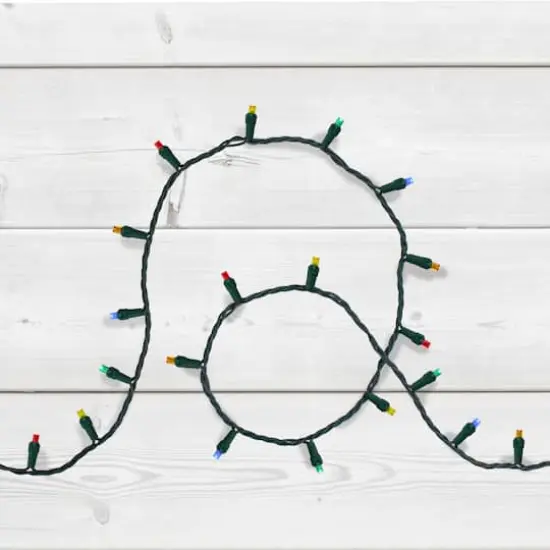 200ct. Multicolor LED Wide Angle Christmas String Lights with Green Wire {3}