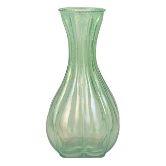 Hello Honey&reg; Multicolor Debossed Reclaimed Glass Vase Set {14}
