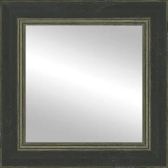 Timeless Frames&reg; Dara Black & Silver 12" x 12" Framed Mirror {1}