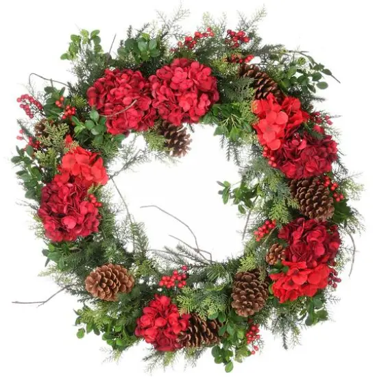 30" Warm White LED Decorated Vienna Waltz Wreath {7}