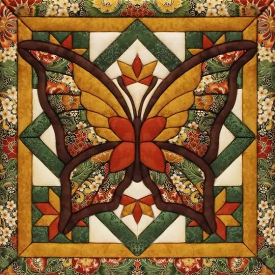 Quilt Magic&reg; Fall Butterfly No Sew Wall Hanging Kit {1}