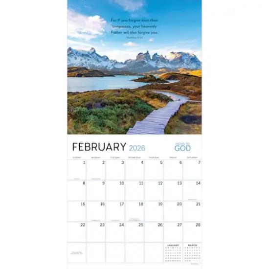 2026 Paths to God Wall Calendar {3}