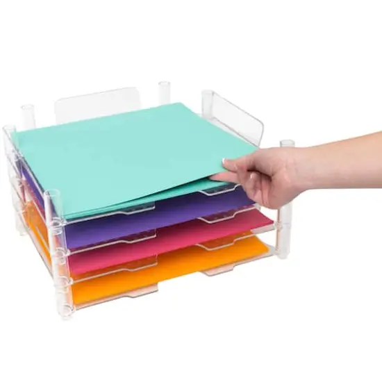 We R Memory Keepers&reg; Clear Stackable Acrylic Paper Trays, 4ct. {4}