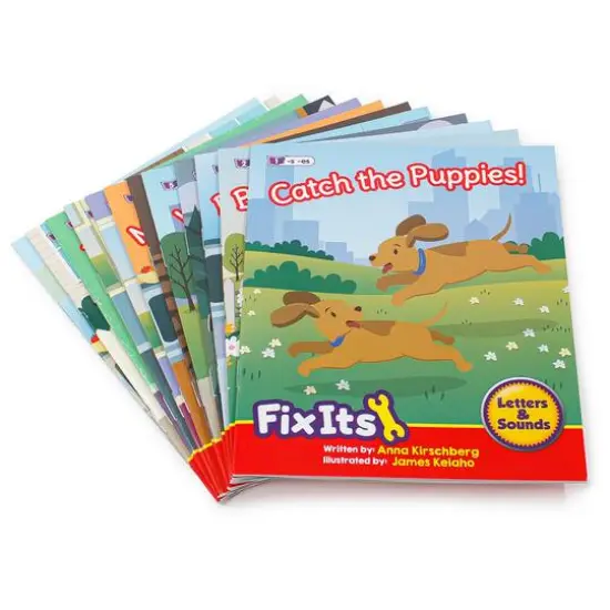 Junior Learning&reg; Decodable Readers Fix Its Suffixes Fiction Phase 6 Set {6}