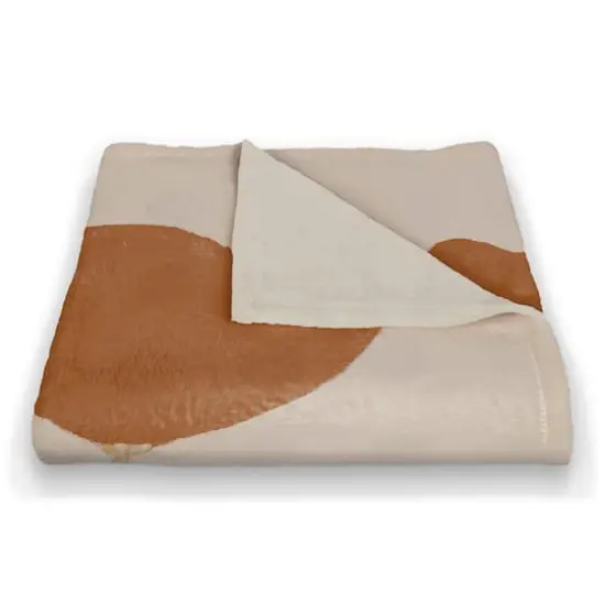 Orange Poppies 50" x 60" Coral Fleece Blanket {3}