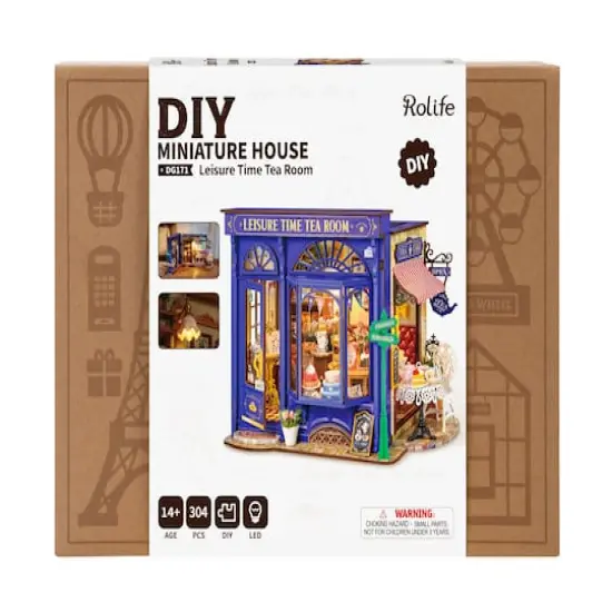 Rolife&reg; Leisure Time Tea Room DIY Miniature House Kit {9}