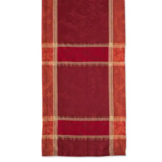 DII&reg; 108" Harvest Wheat Jacquard Table Runner {4}