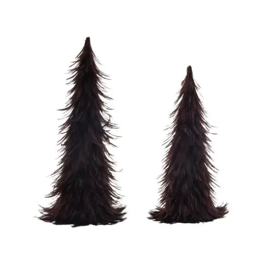 Hello Honey&reg; Burgundy Feather Tree D&eacute;cor Set {1}