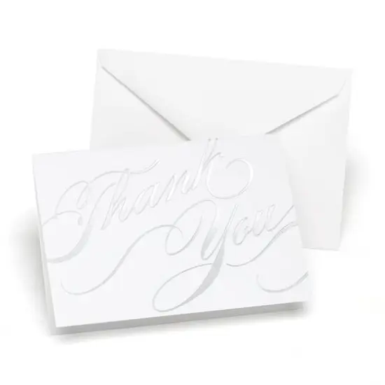 Hortense B. Hewitt Co. Unending Gratitude Silver Thank You Cards {1}