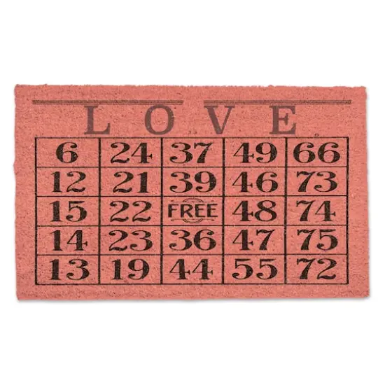 Valentine Bingo 30" x 18" Door Mat {1}