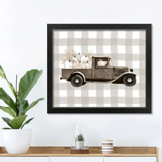Harvest Truck Framed Print Wall Art {4}