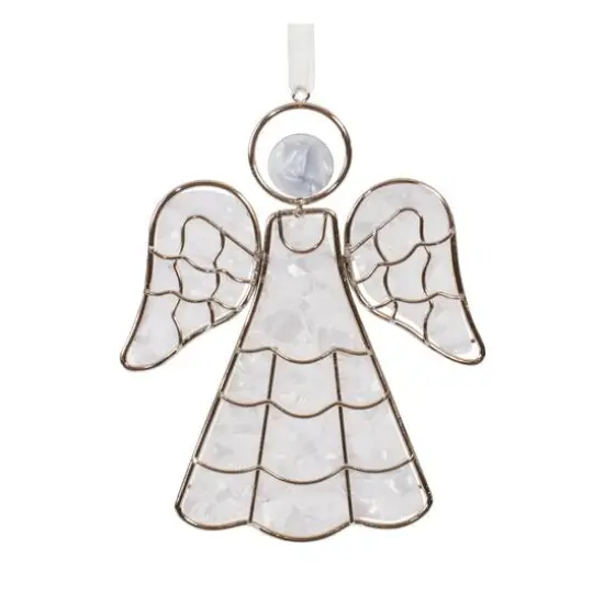 5" Metal Framed Angel Ornament Set {5}