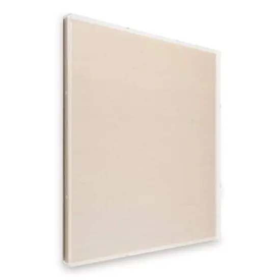 Wexel Art 2" Depth Clear UV Grade Acrylic Shadowbox with Beige Linen Stretched Canvas {1}