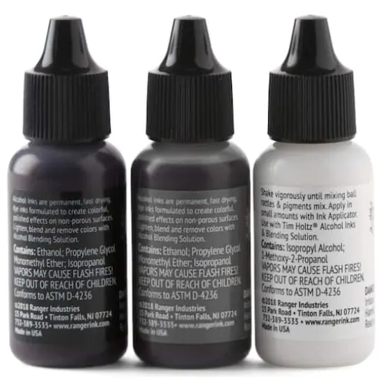 Tim Holtz&reg; Granite 3 Color Alcohol Ink Set {6}