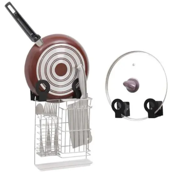 NEX&trade; Wall-Mounted Pot Lid Organizer Rack Set {3}