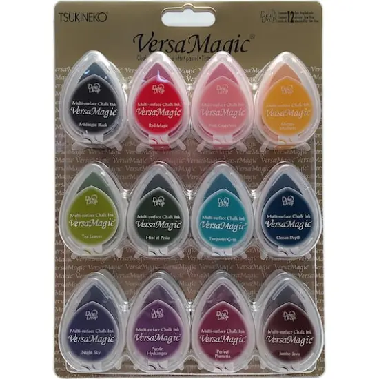 VersaMagic&reg; Dew Drop 12 Color Multi-Surface Chalk Ink Pads {1}
