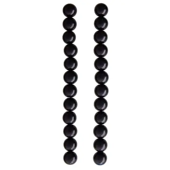 Black Round Glass Beads, 14mm by Bead Landing&trade; {4}