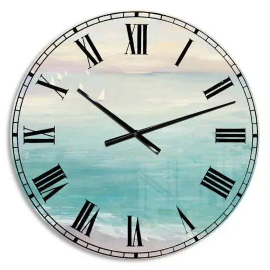 Designart From The Shore Traditional Wall Clock {1}