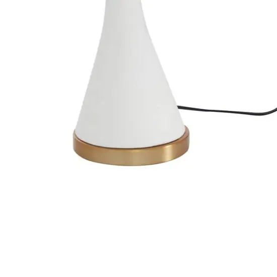 CosmoLiving by Cosmopolitan 25" Gold Ceramic Modern Table Lamp {6}