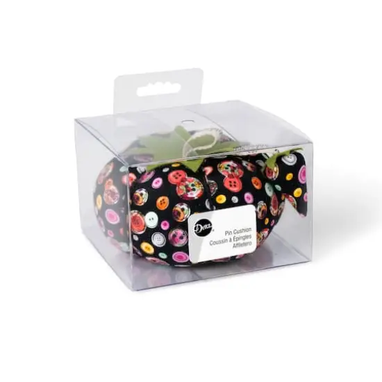 Dritz 4" Black Button Print Tomato Pin Cushion {4}