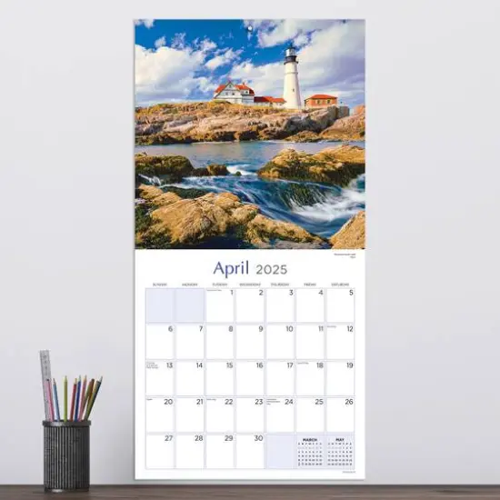 TF Publishing 2025 Lighthouses Wall Calendar {4}