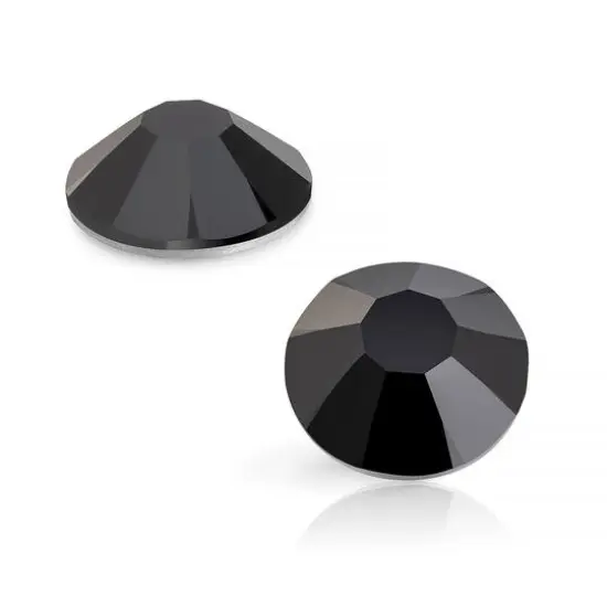 Preciosa MAXIMA SS8 Czech Crystal Flat Back Rhinestones, 144ct. Jet {4}