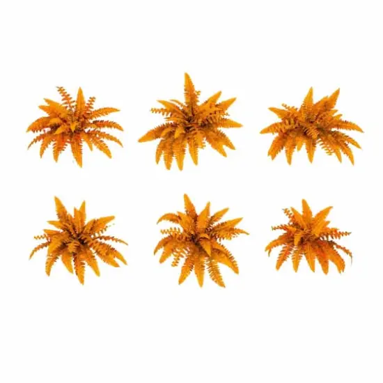 19in. Autumn Artificial Fall Boston Fern - Set of 6 {1}