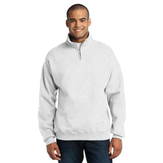 JERZEES&reg; NuBlend&reg; 1/4-Zip Cadet Collar Sweatshirt Ash {4}