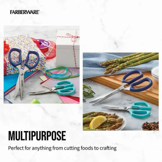 Farberware Ink Blue & Aqua 2-Piece Shears Set {3}