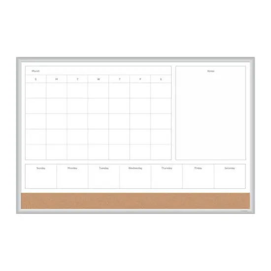 U Brands 36" x 24" 4N1 Magnetic Combo Board {1}