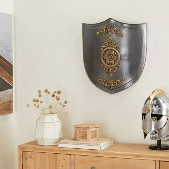 Grey Iron Vintage Wall Decor, 21" x 21" x 4" {8}