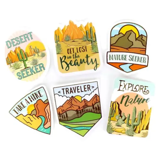 Desert Vinyl Die Cut Stickers by Recollections&trade; {4}