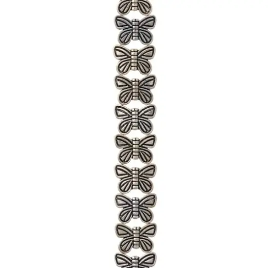 Silver Plated Metal Butterfly Beads, 14mm by Bead Landing&trade; {1}