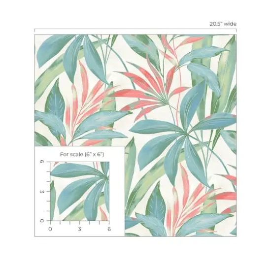 Tommy Bahama&reg; Buena Vista Peel & Stick Wallpaper Coral {5}