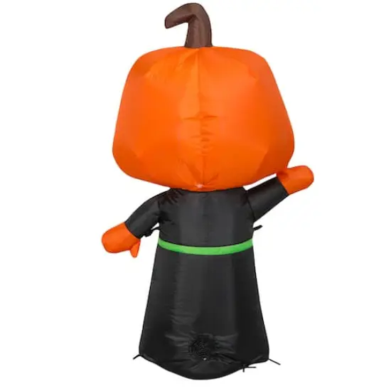 3.5ft. Airblown&reg; Inflatable Halloween Jack-o'-Lantern Reaper with LED Lights {4}