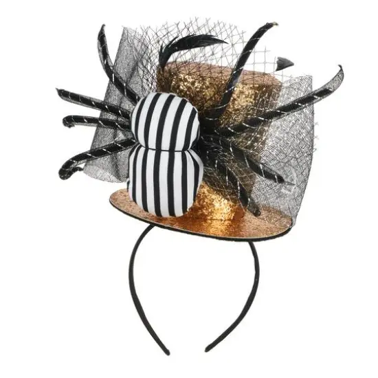 Gold Top Hat with Spider Headband by Celebrate It&trade; {1}