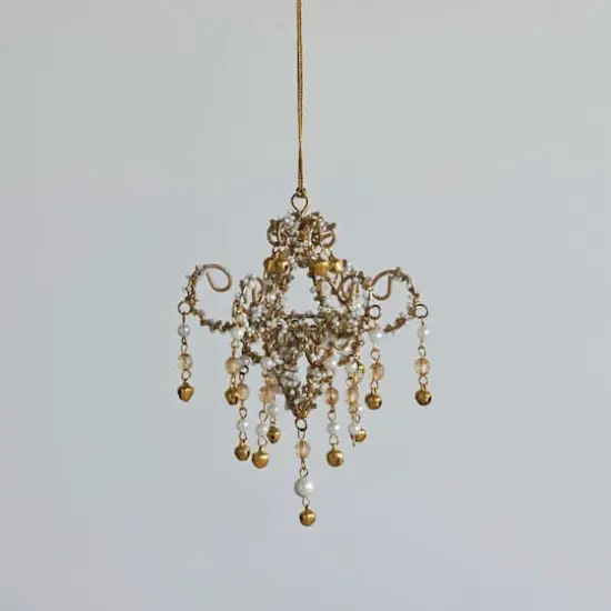Hello Honey&reg; 6" Gold Chandelier Style Ornament {3}