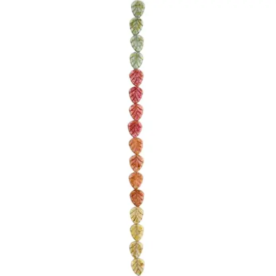 10mm Mixed Czech Glass Leaf Beads by Bead Landing&trade; {1}