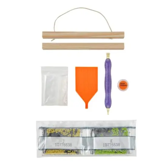 8" x 10" Black Cat Glow-in-the-Dark Diamond Art Kit with Magnetic Frame by Make Market&reg; {4}