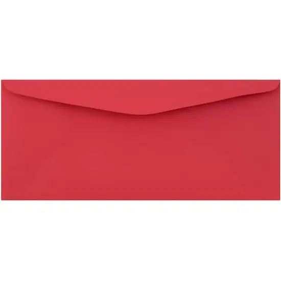 JAM Paper #9 Business Recycled Envelopes, 50ct. Red {1}