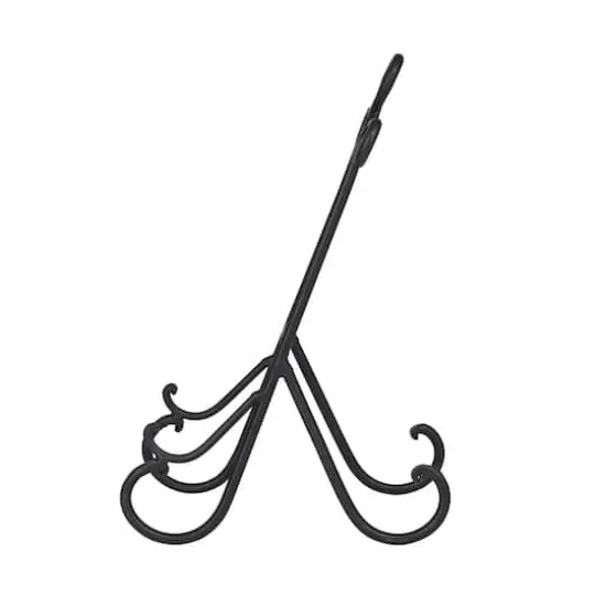 14" Black Metal Traditional Easel {5}