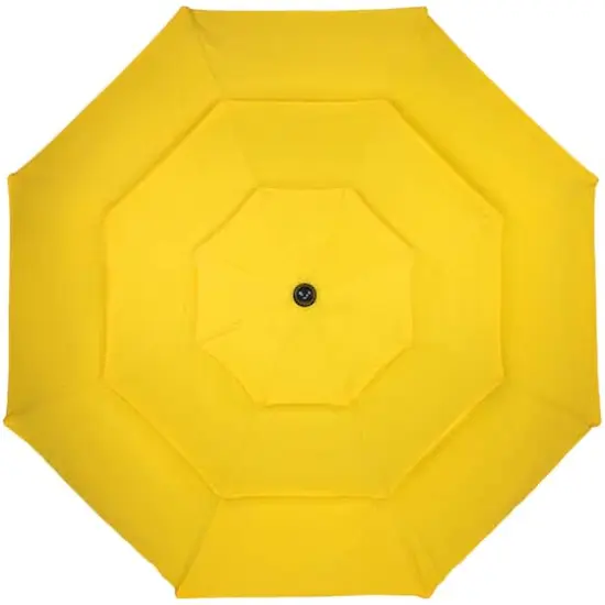 9.75ft. Outdoor Patio Market Umbrella with Hand Crank & Tilt Yellow {3}
